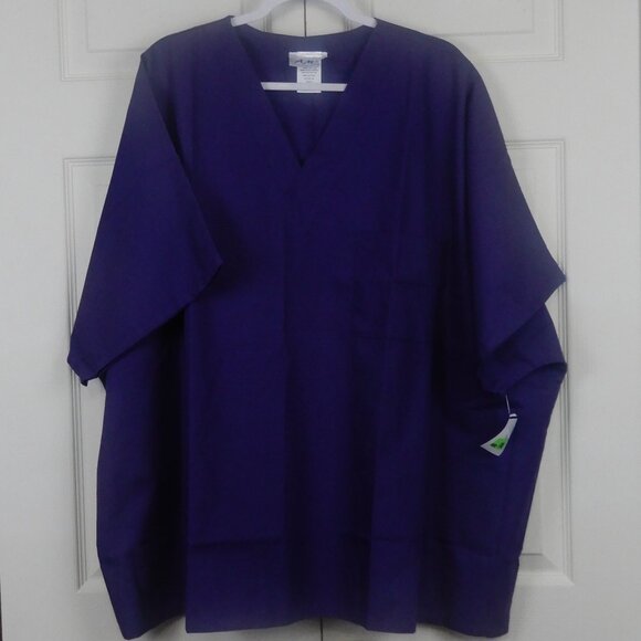 AMS Medical Uniform Scrubs Style 100 Grape Sze 4XL Left Side Chest Pocket (U021) - Picture 1 of 9